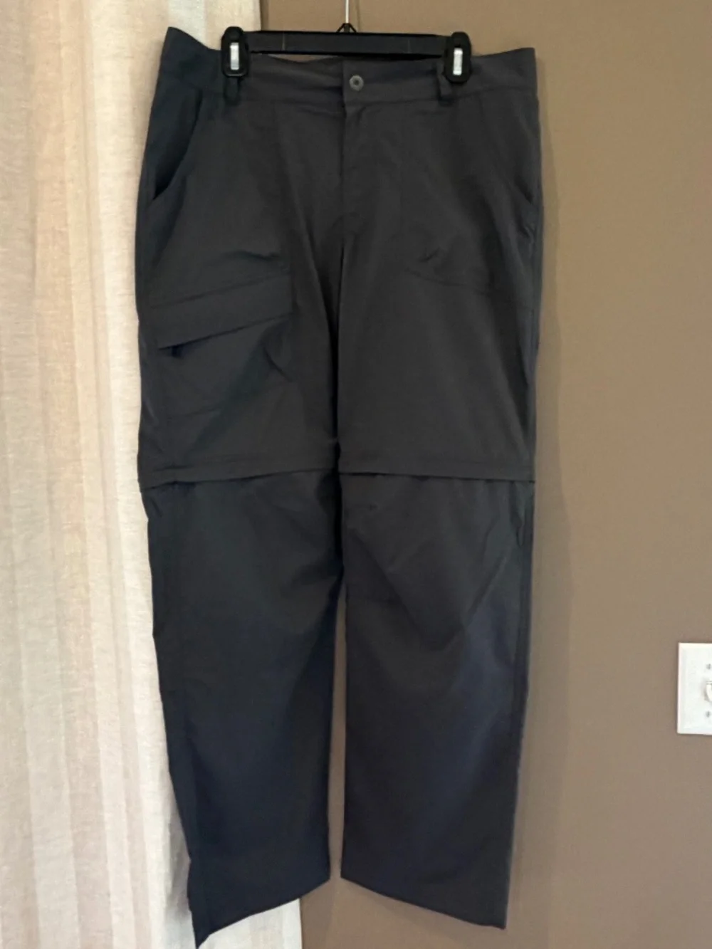 Columbia Women's Slate Grey Kestrel Trail Convertible Hiking Pants, Size 14